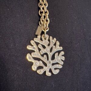 COACH Coral Pendant Necklace